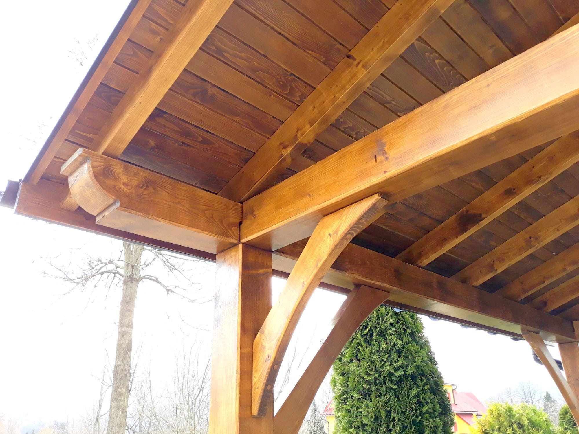 4x7 m-es fa kocsibeálló, kétállásos - Image 7