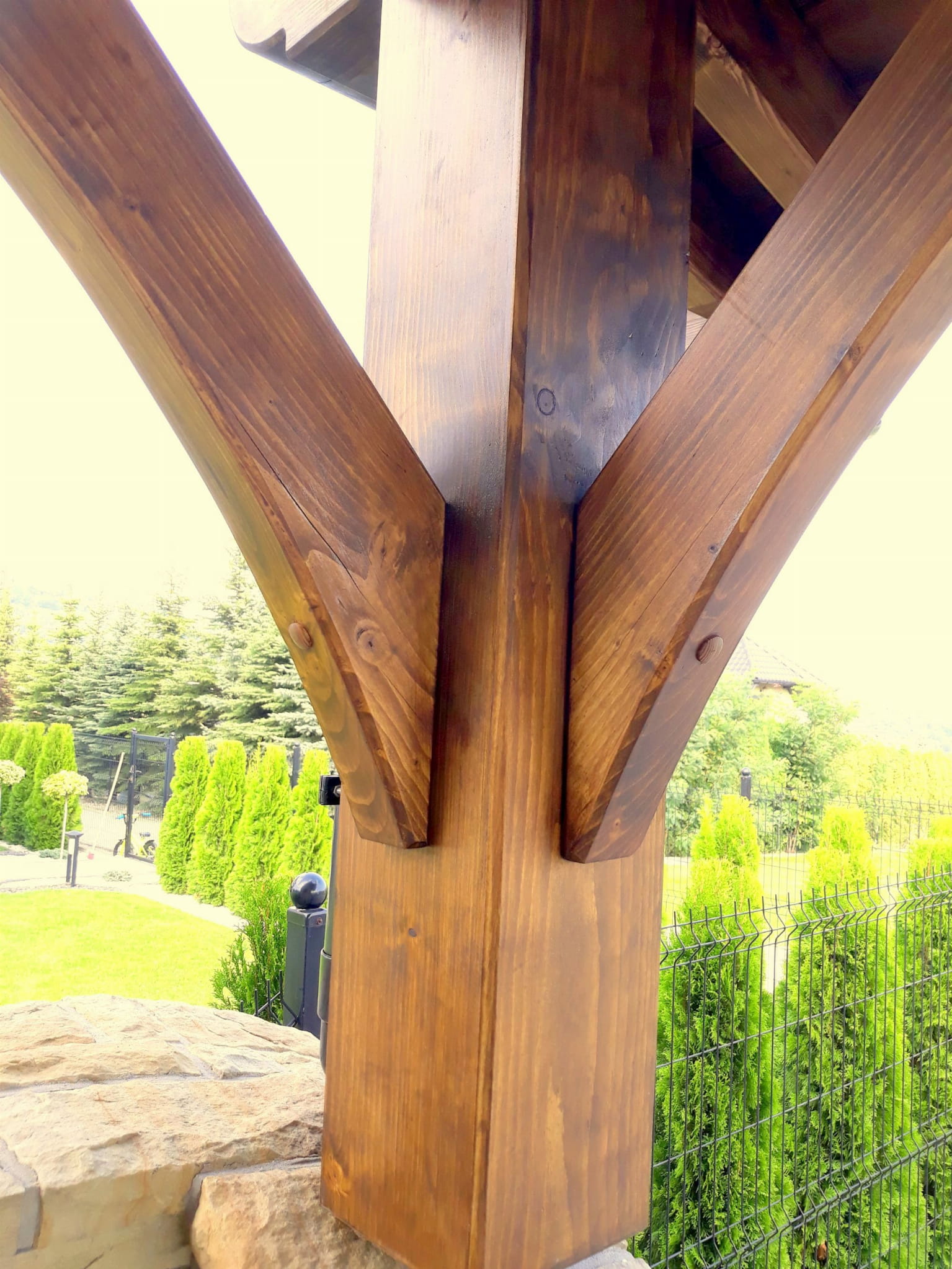 4x7 m-es fa kocsibeálló, kétállásos - Image 4